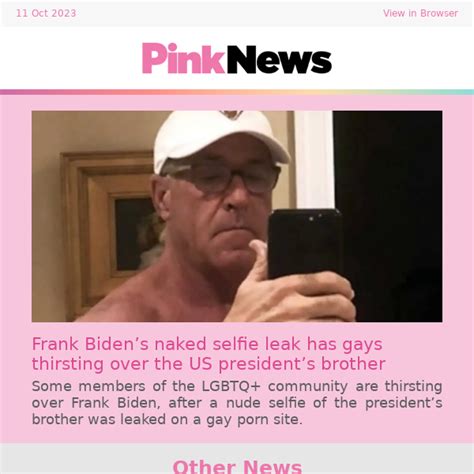 frank biden nudes|Another Biden bares all: nude selfie of President's brother, Frank .